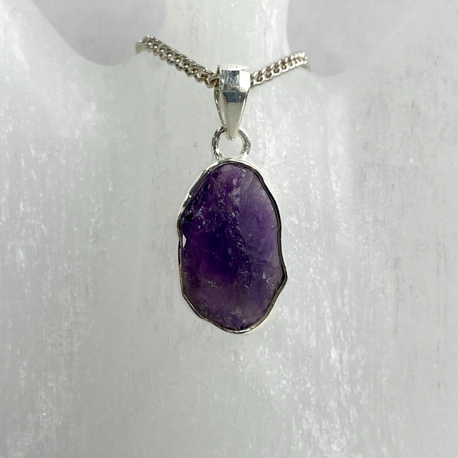 Sterling Silver Pendant - Amethyst - SP30 Sterling Silver Pendant - Amethyst - SP30